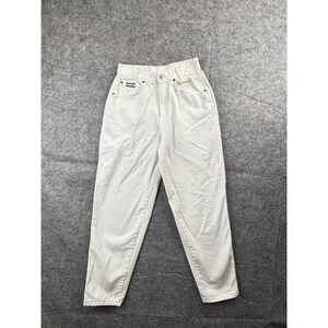 VTG Sunset Blues High Rise 80's Mom Jeans Sz Petite 8 24x26 White Boho Granola